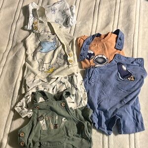 3 packs of overall sets. 6m